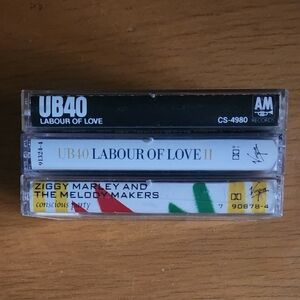 UB40, Ziggy Marley - 1980s Cassette Tapes (Lot of 3) 